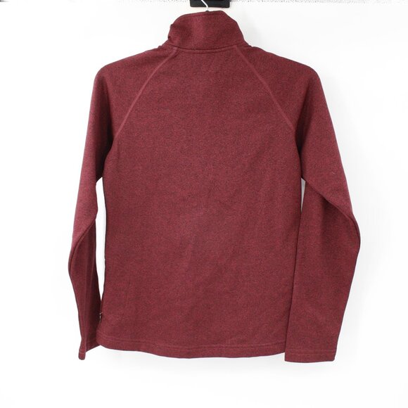 Eddie bauer sweatshirt Women's xs first ascent Burgundy 1/4 zip fleece pullover - Picture 7 of 12